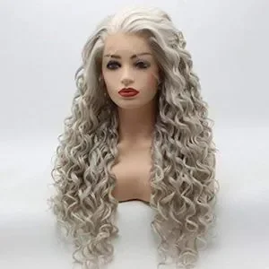 Accessories | Arie 24 Baby Gray Curly Lace Front Wig Nwt  display picture 3